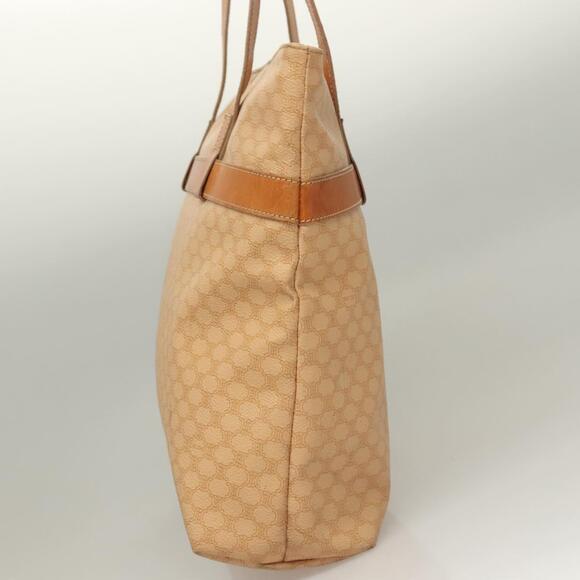 CELINE Macadam Canvas Tote Bag Pvc Beige Gold - Picture 7 of 13